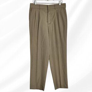 2/$20 Edwards Signature Tan Pleated Pants Size 34 Classic Fit